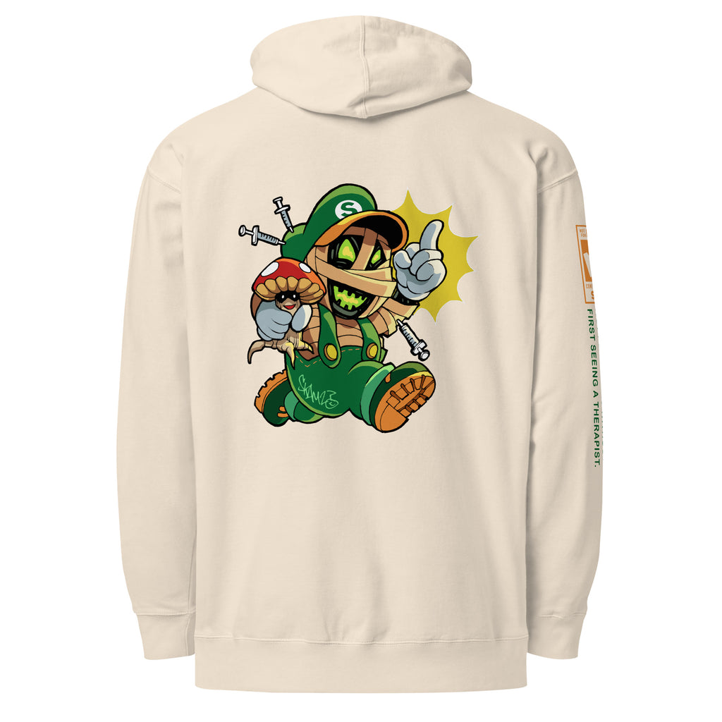 Green Finger hoodie (bone)